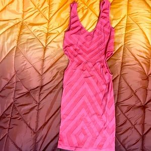 Bebe tribal bodycon cut out dress S